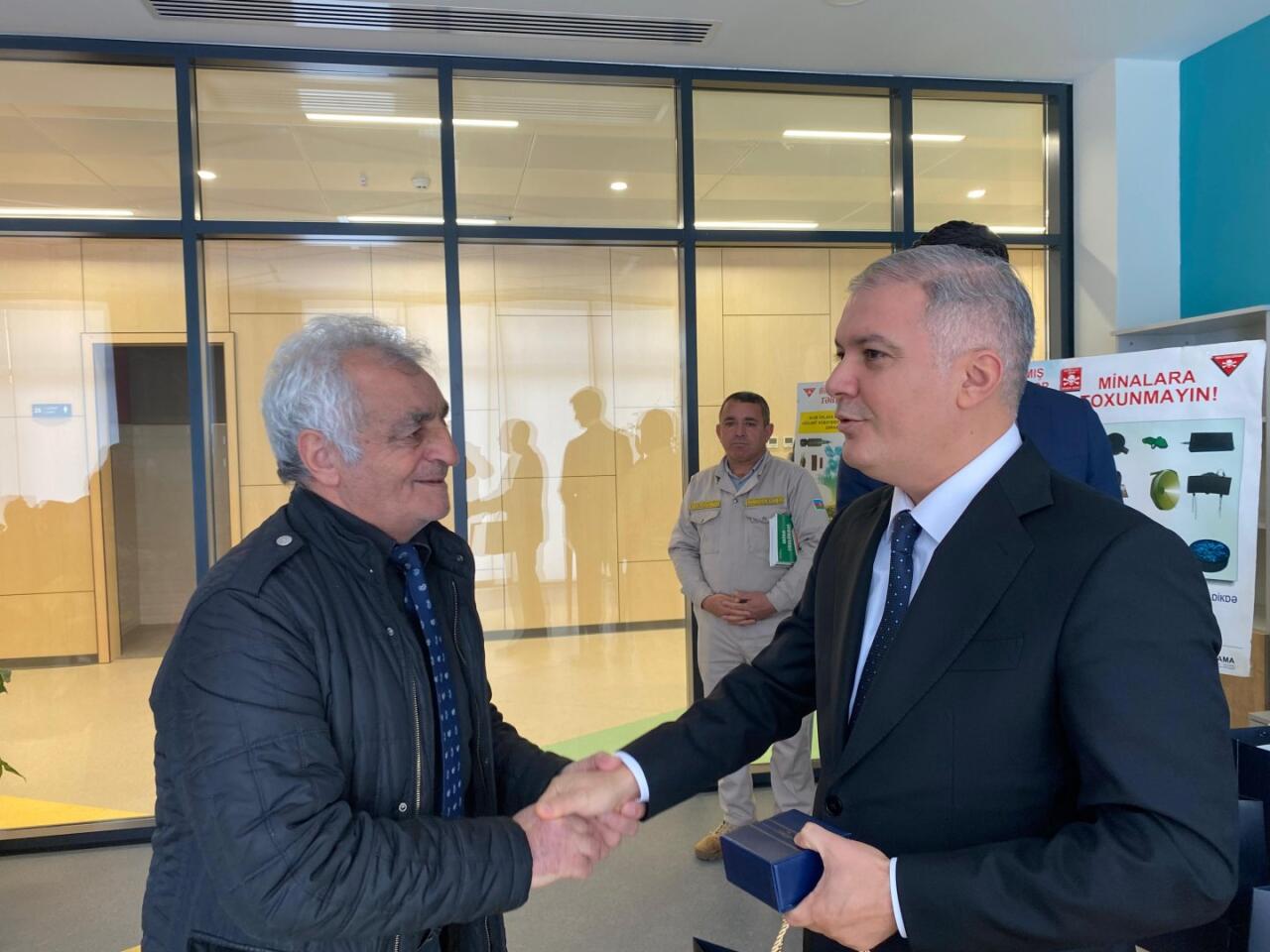 Очередная группа семей бывших вынужденных переселенцев прибыла в город Физули