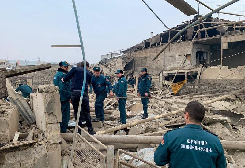 Взрыв с обрушением в Ереване