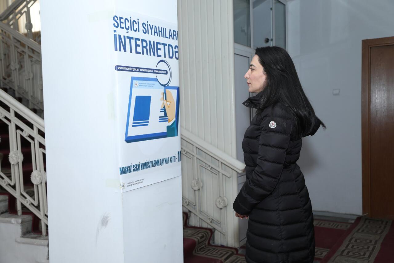 Сабина Алиева ознакомилась с условиями, созданными на избирательных участках в Ханкенди, Шуше и Лачине