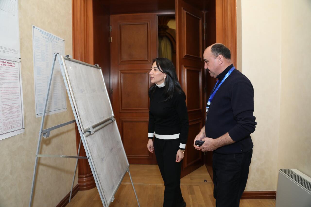 Сабина Алиева ознакомилась с условиями, созданными на избирательных участках в Ханкенди, Шуше и Лачине