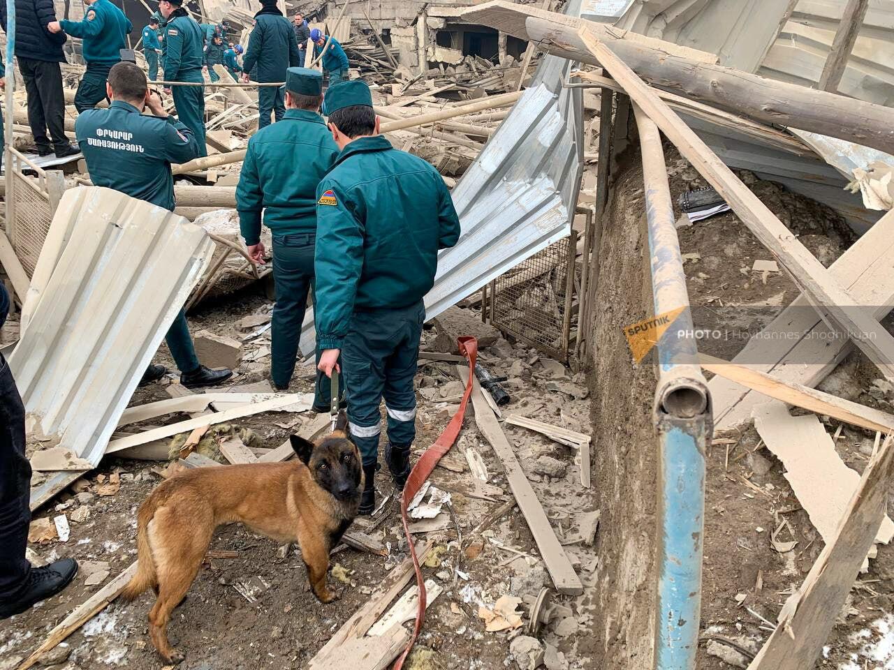 Взрыв с обрушением в Ереване