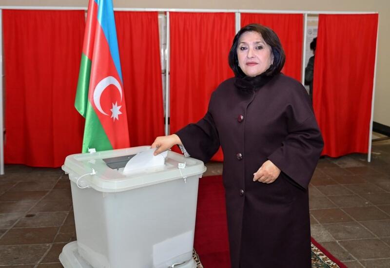 Сахиба Гафарова проголосовала на президентских выборах