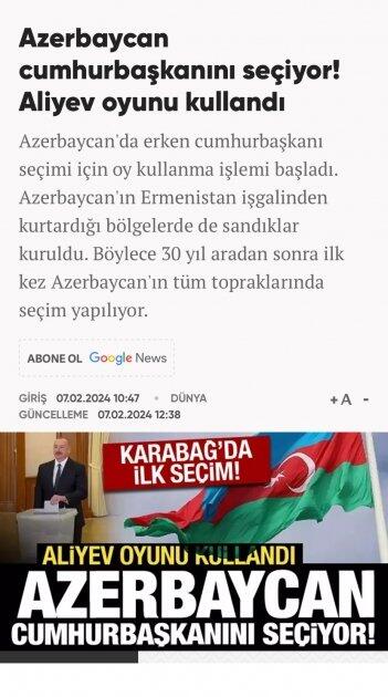 Турецкие СМИ широко осветили состоявшиеся в Азербайджане президентские выборы