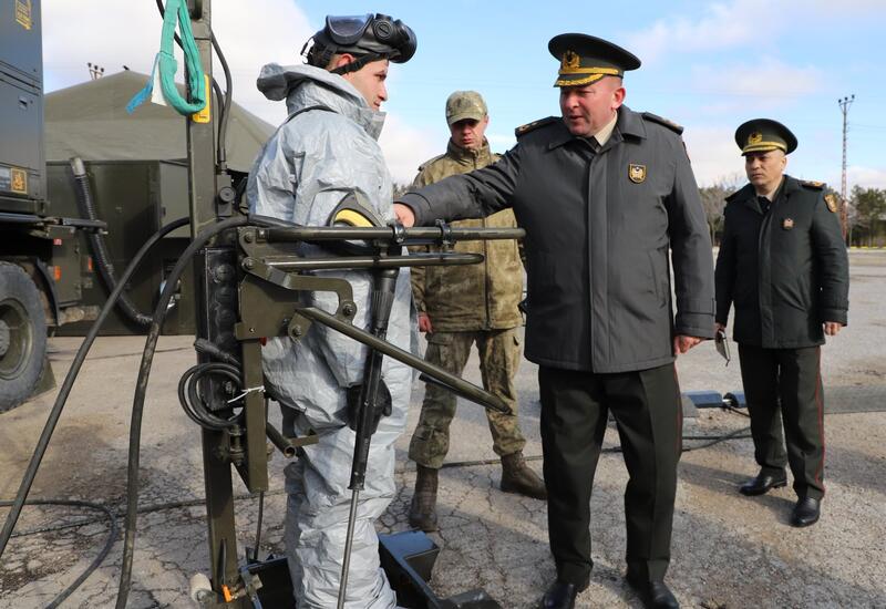 Азербайджанские военнослужащие посетили командование одной из бригад Сухопутных войск Турции
