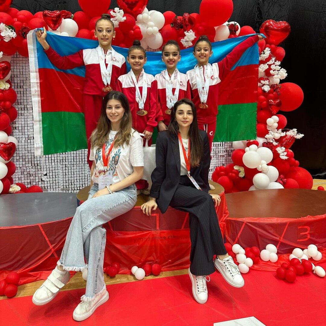 Азербайджанские гимнастки добились успеха на международном турнире "Queen Cup"