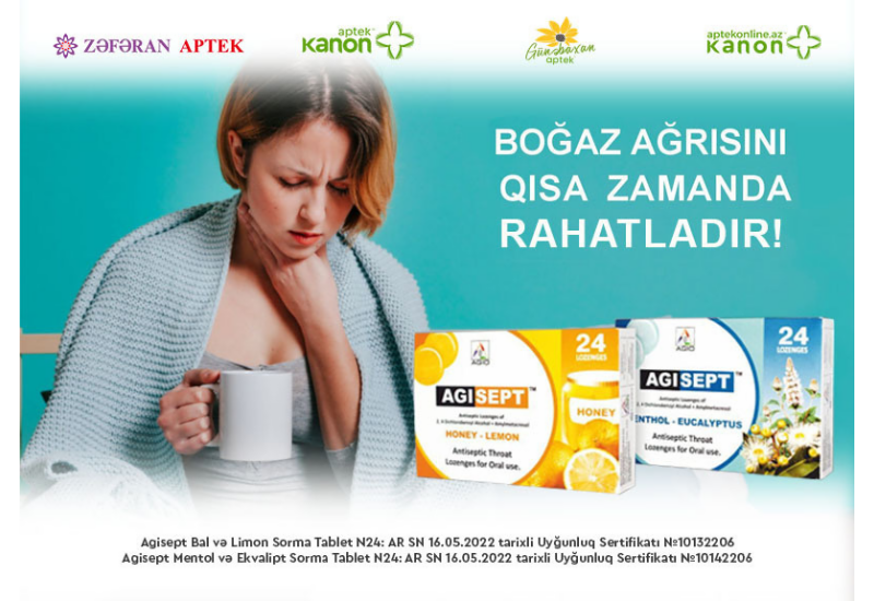 Boğaz ağrısını qısa zamanda rahatladır!