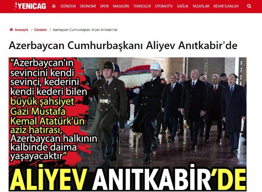 Türkiyə mətbuatı Prezident İlham Əliyevin rəsmi səfərini diqqət mərkəzində saxlamaqda davam edir