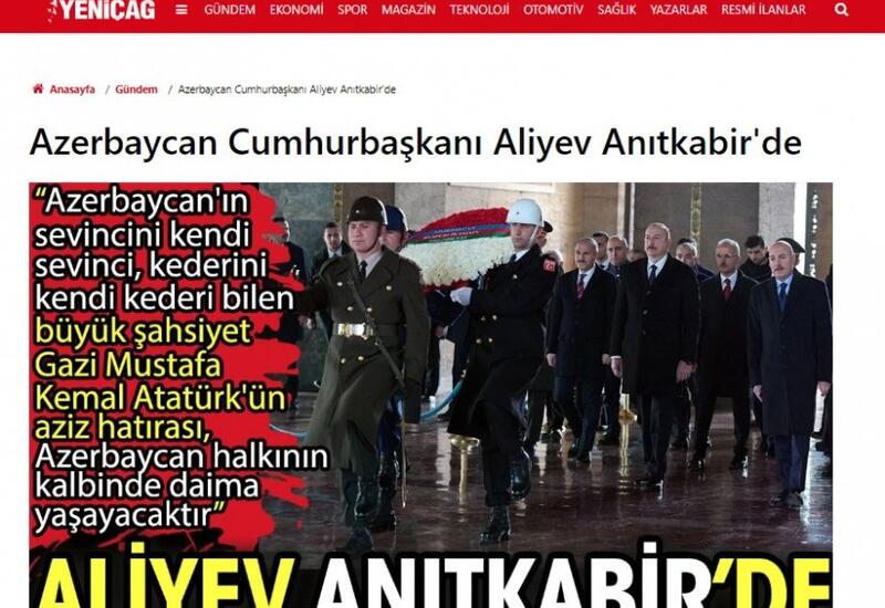 Türkiyə mətbuatı Prezident İlham Əliyevin rəsmi səfərini diqqət mərkəzində saxlamaqda davam edir