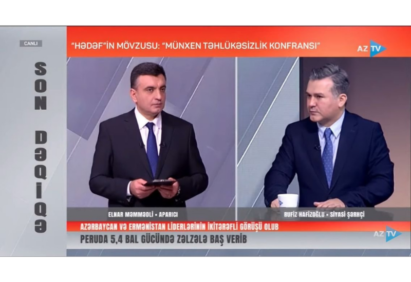 Руфиз Хафизоглу раскрыл причины проигрыша Пашиняна в Мюнхене