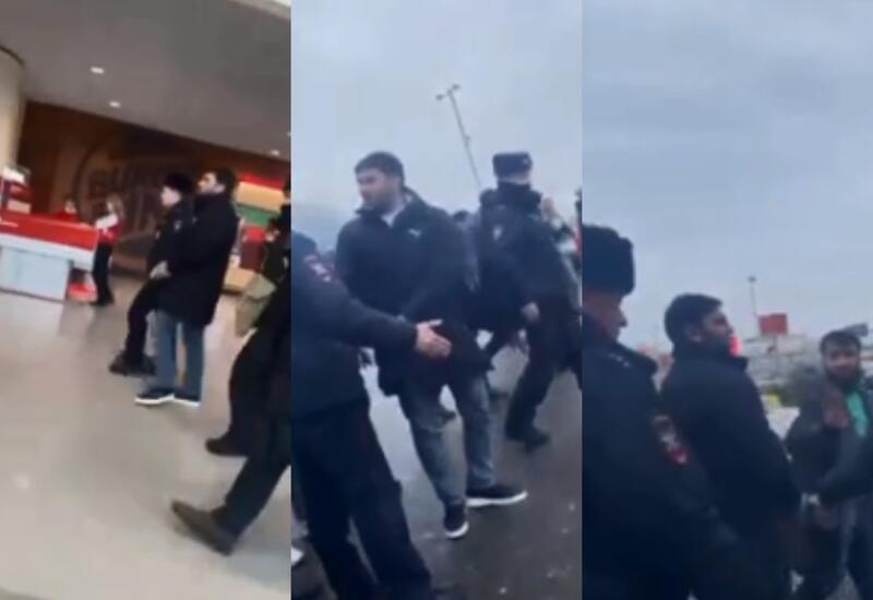 Кадры задержания Кямиля Зейналлы в Москве
