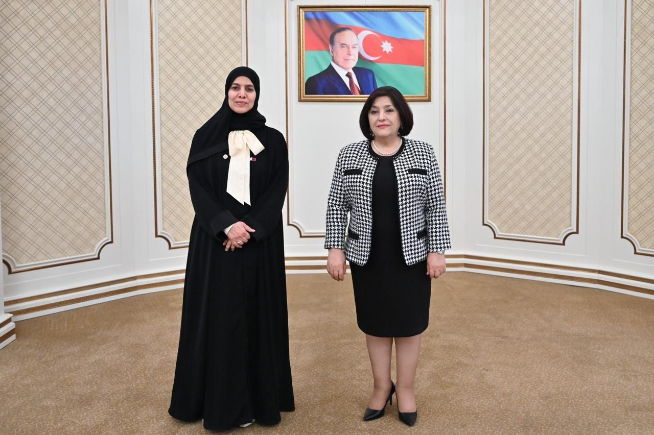 Sahibə Qafarova Qətər Dövlətinin Şura Məclisinin sədr müavini ilə görüşüb