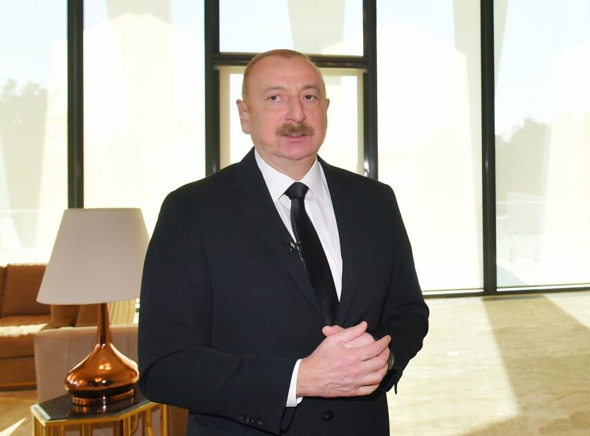 Президент Азербайджана Ильхам Алиев дал интервью телеканалу «Евроньюс»