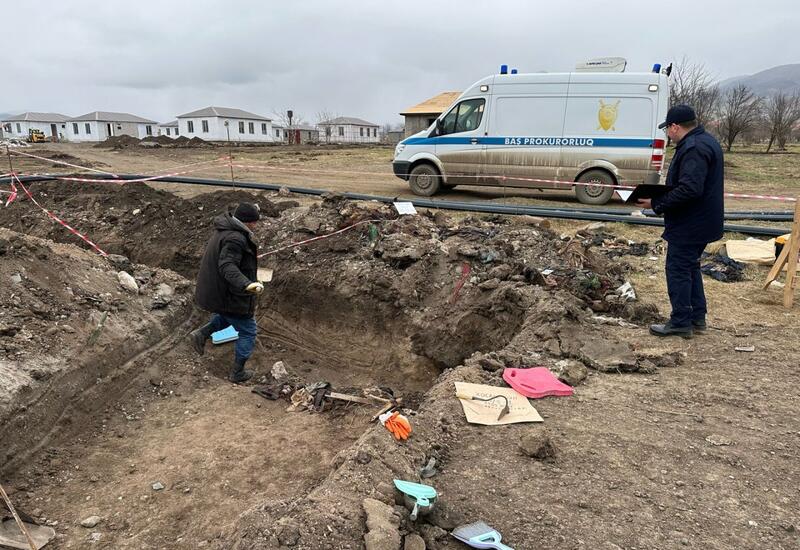 В массовом захоронении в Ходжалы найдены останки еще троих человек