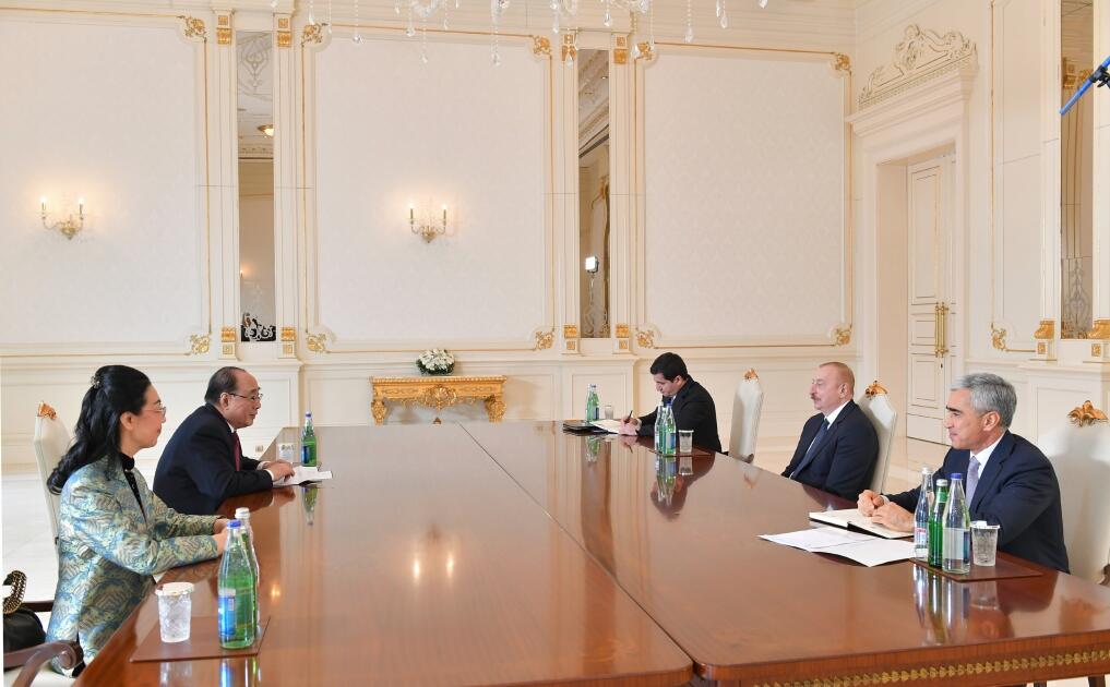 Президент Ильхам Алиев принял специального представителя Правительства Китая по европейским вопросам