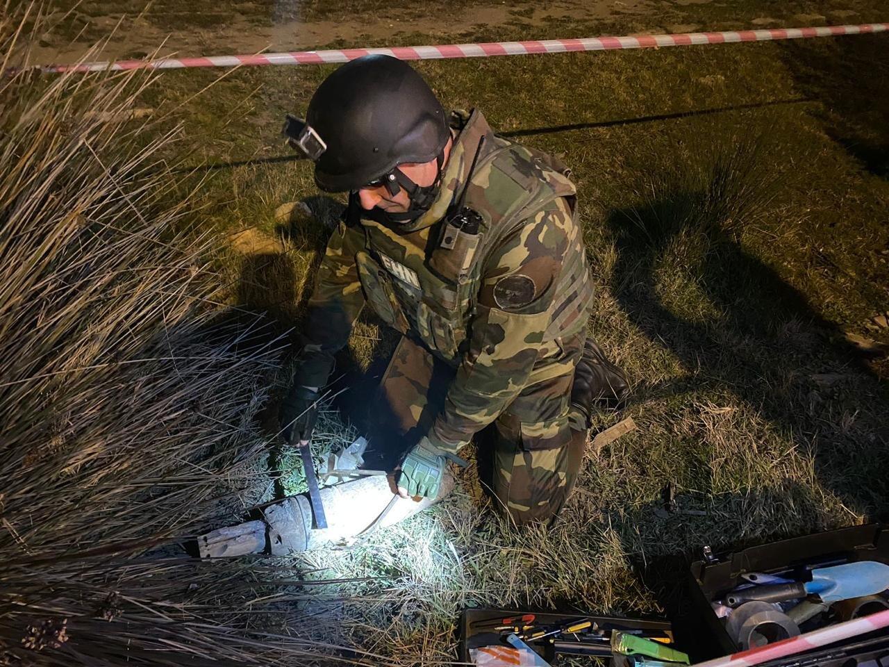 В Сумгайыте обнаружили танковый снаряд