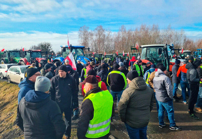 Фермеры устроили протесты по всей Польше
