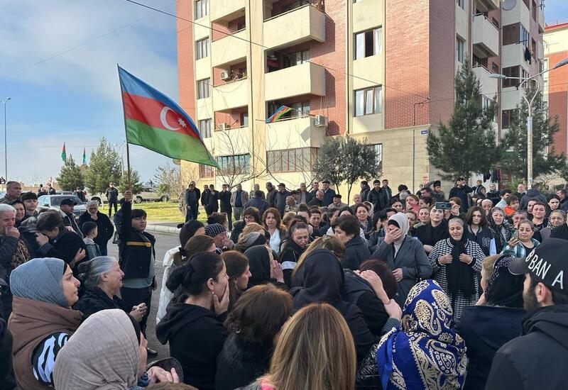 Состоялась церемония прощания с лицами, останки которых были обнаружены в Ходжалы