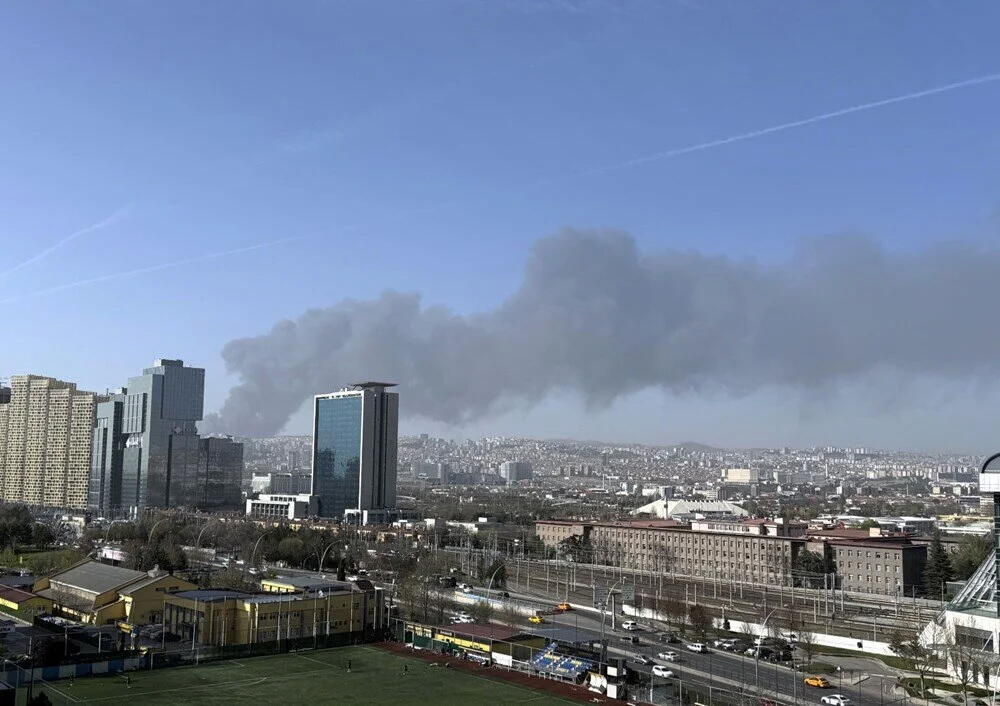 Сильный пожар в Анкаре