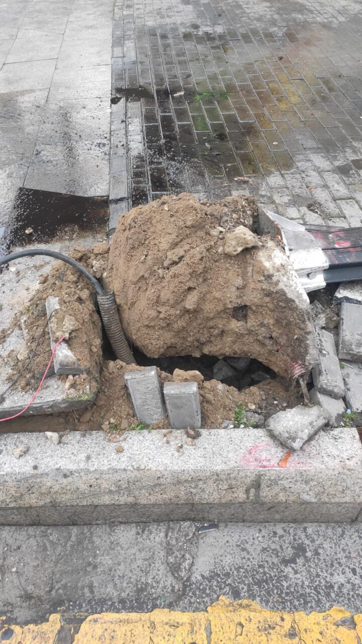 Тяжелое ДТП в центре Баку