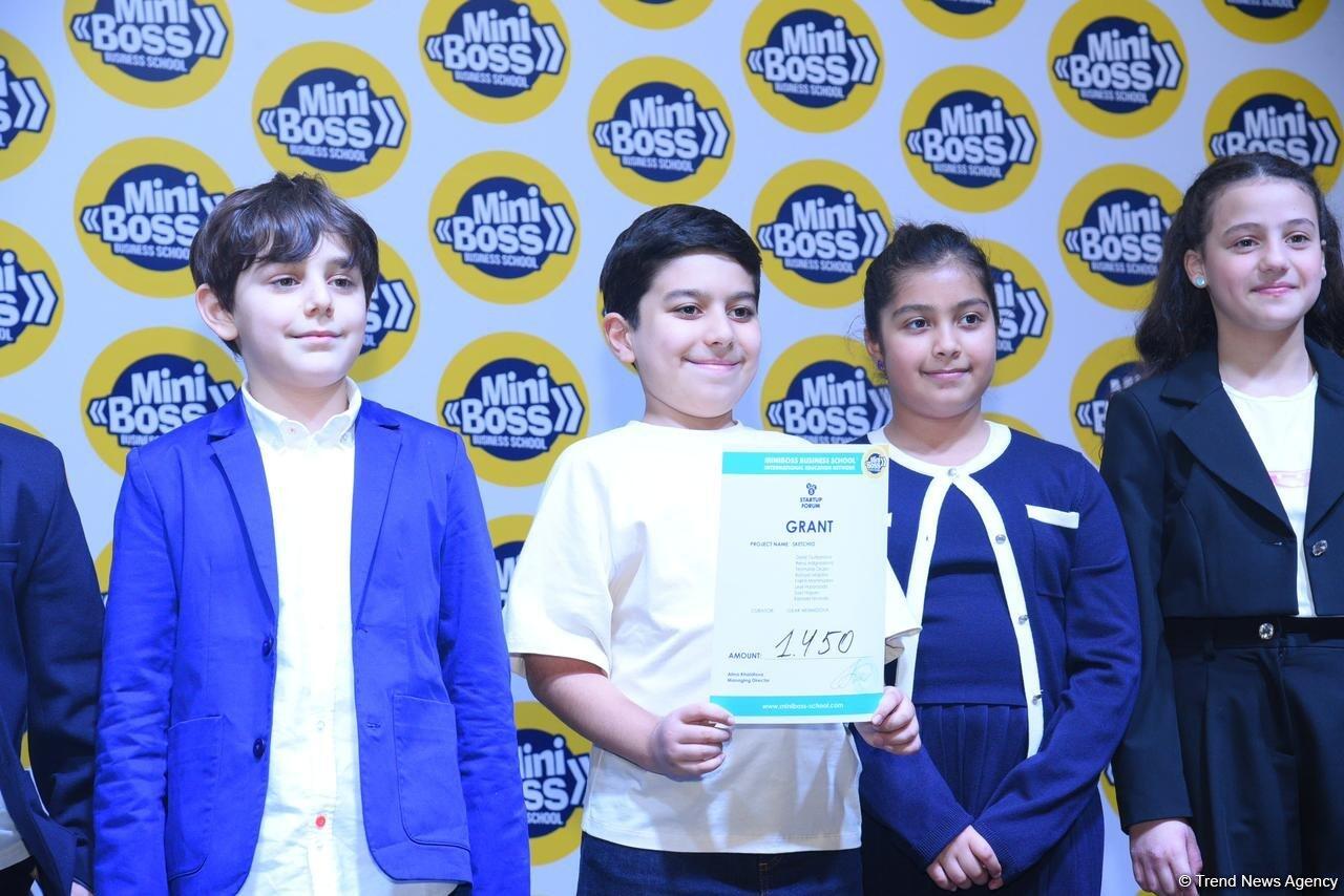 Креативные идеи юных предпринимателей - состоялся стартап-форум, организованный MiniBoss Business School Baku