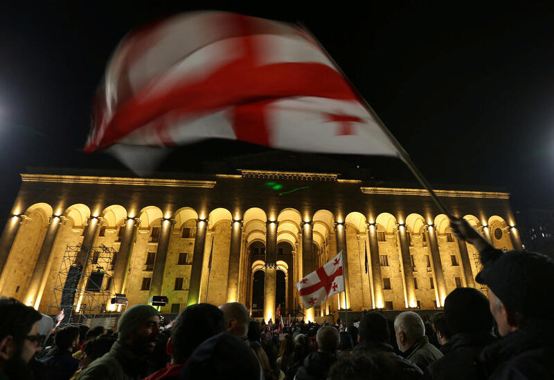 Драка в парламенте Грузии