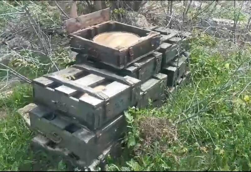 В Джебраильском районе обнаружены мины и другие боеприпасы