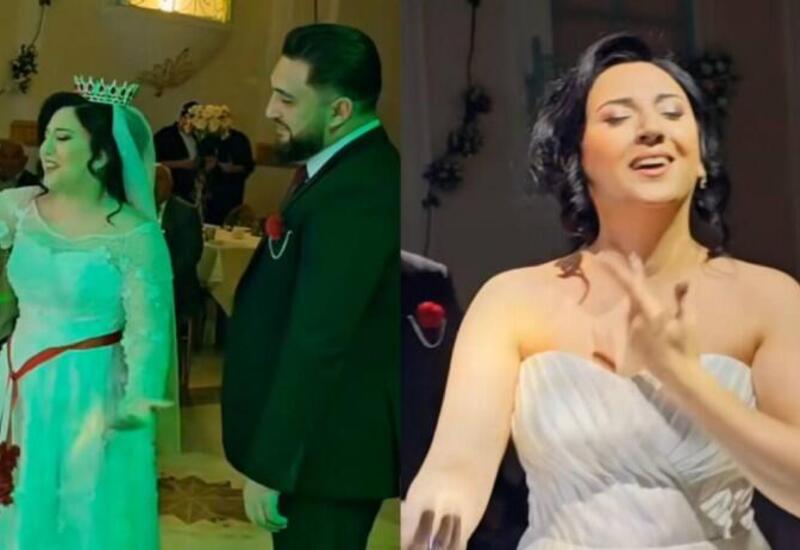 Xəyalə toyda əri üçün mahnı oxudu