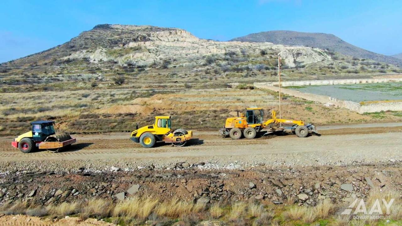 Ağdərə yolunun inşasına başlanıldı