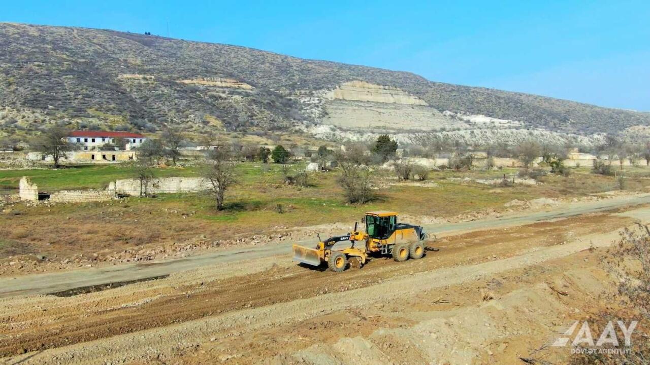 Ağdərə yolunun inşasına başlanıldı