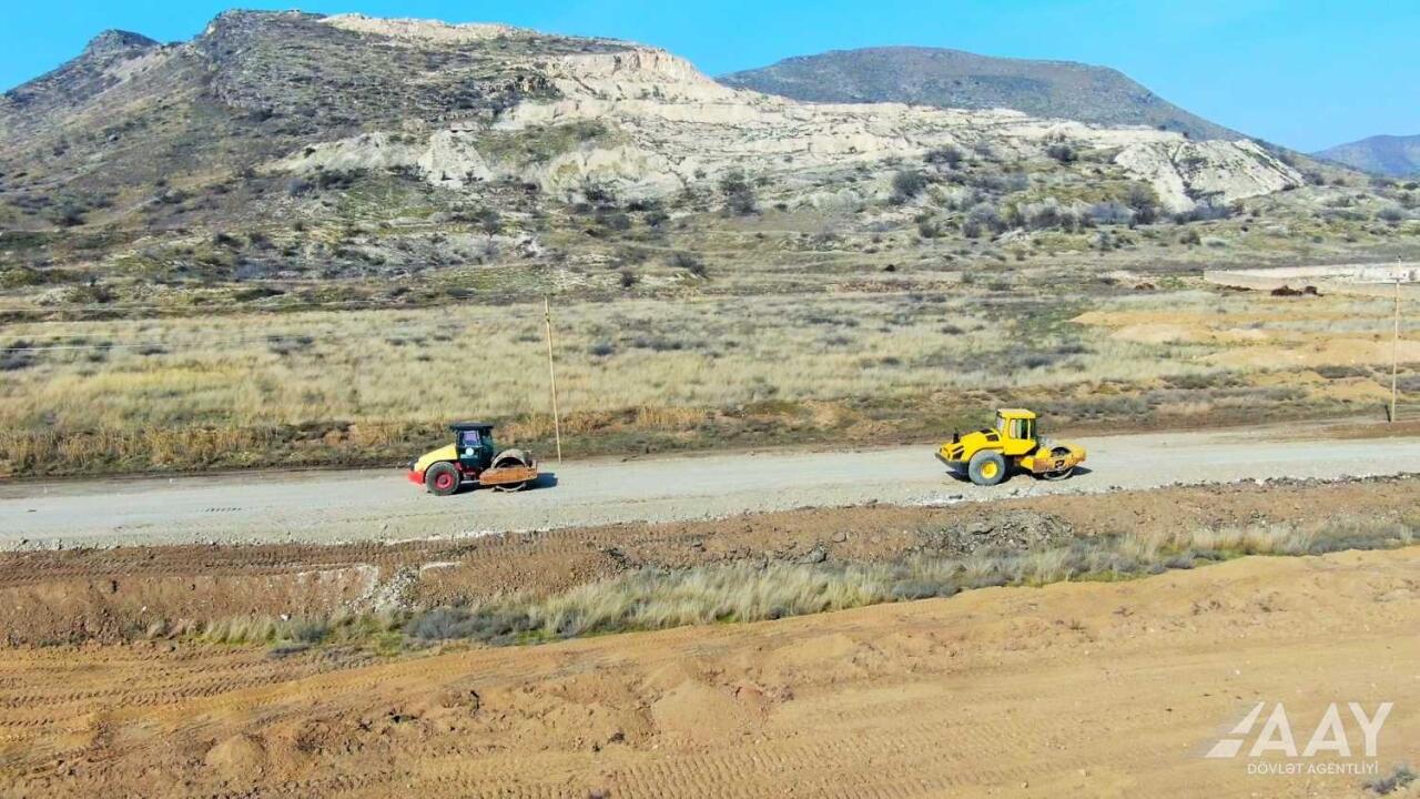 Ağdərə yolunun inşasına başlanıldı