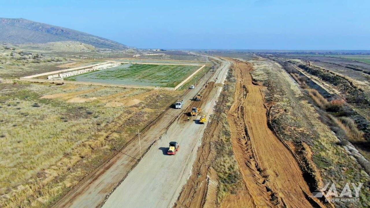 Ağdərə yolunun inşasına başlanıldı