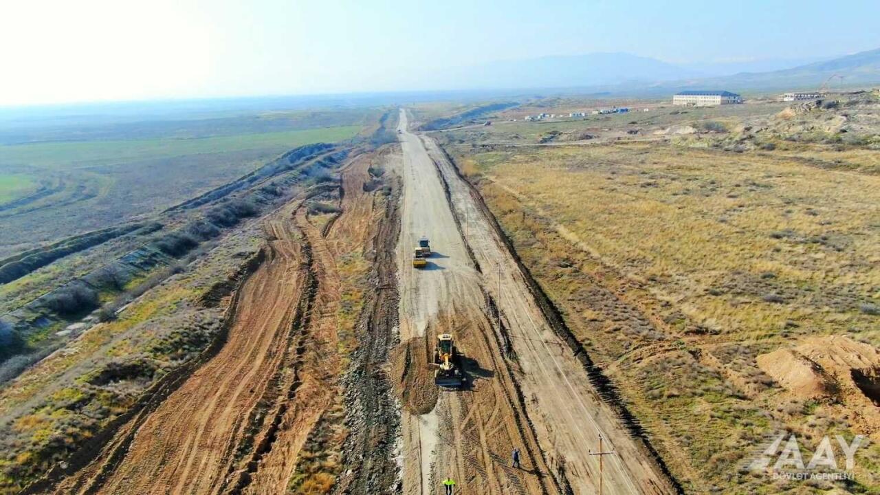 Ağdərə yolunun inşasına başlanıldı