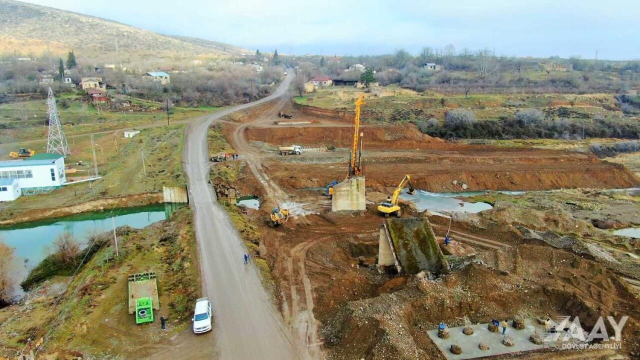 Ağdərə yolunun inşasına başlanıldı
