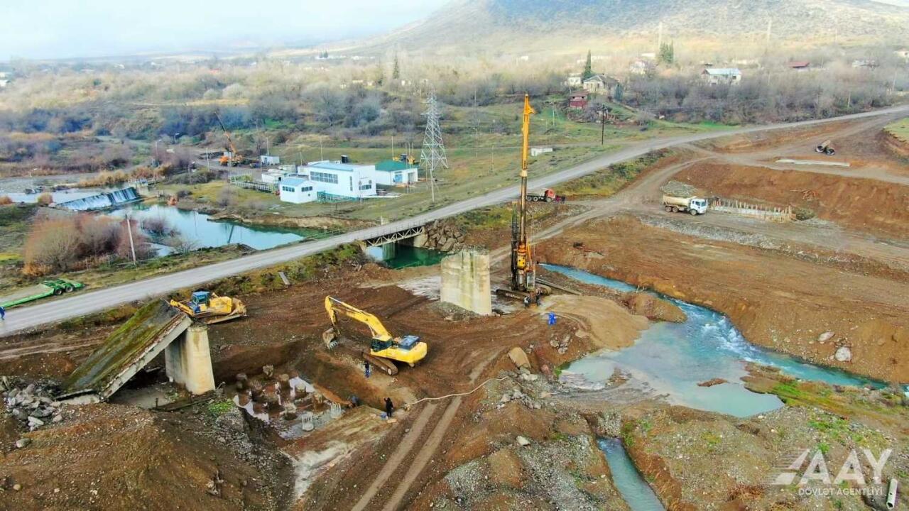 Ağdərə yolunun inşasına başlanıldı