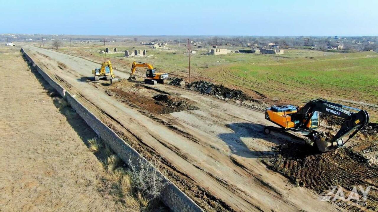 Ağdərə yolunun inşasına başlanıldı