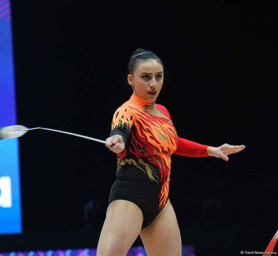 Зохра Агамирова вышла в еще один финал Кубка мира по художественной гимнастике в Баку
