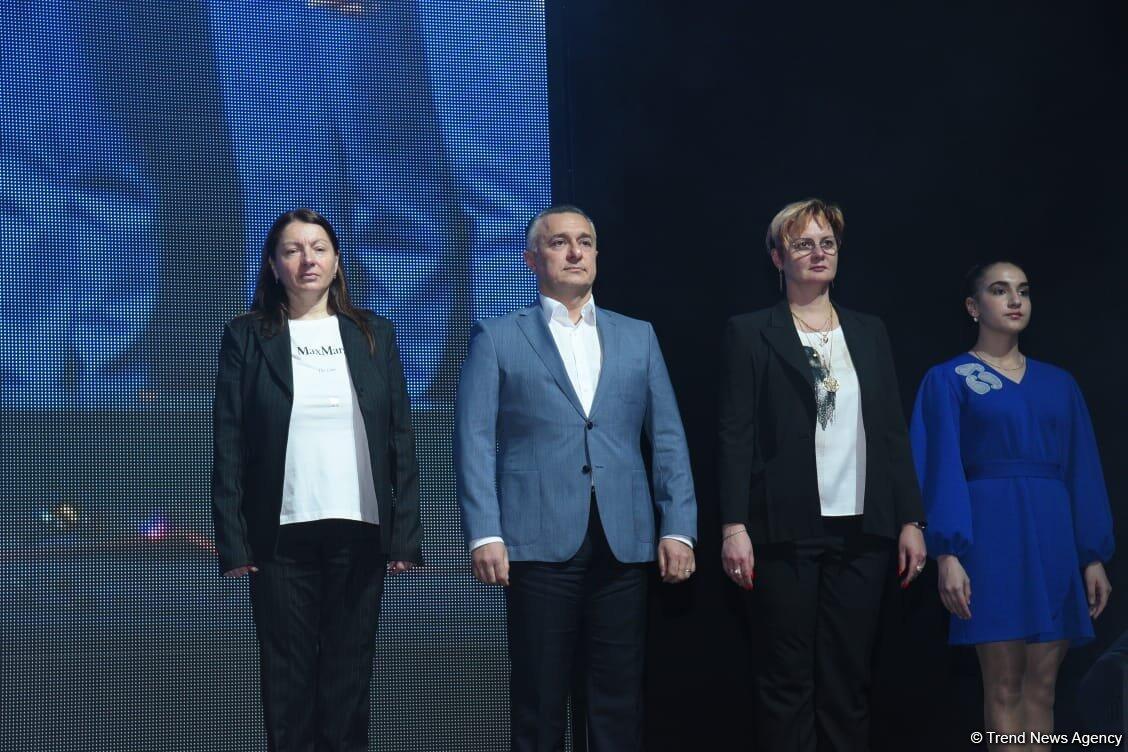 В Баку состоялась церемония награждения победителей и призеров Кубка мира по художественной гимнастике