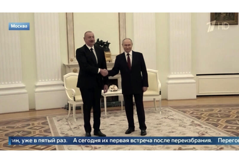 "Первый канал" подготовил репортаж о визите Президента Ильхама Алиева в РФ