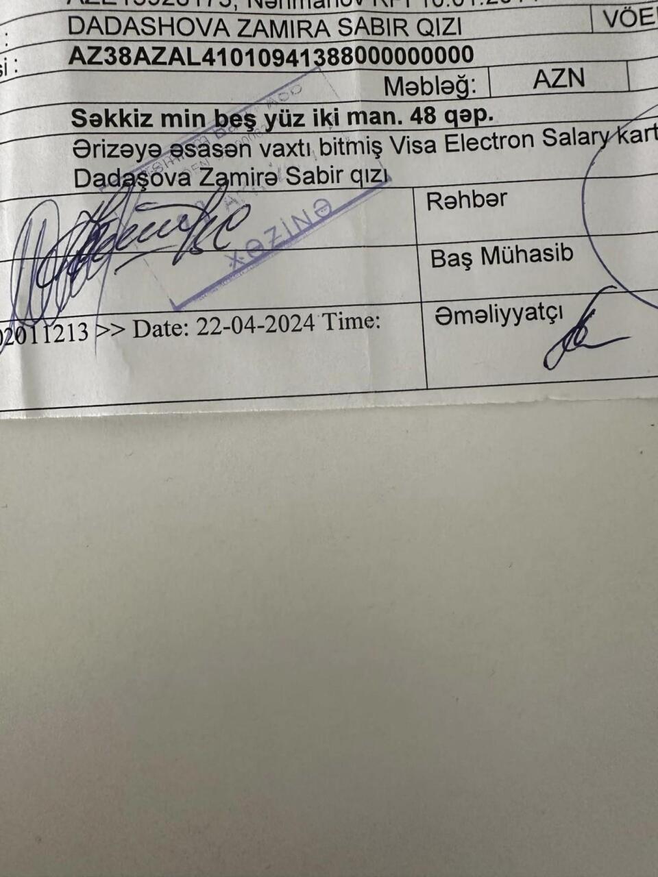 Aparıcı Zamirə “Space TV”yə qayıtdı