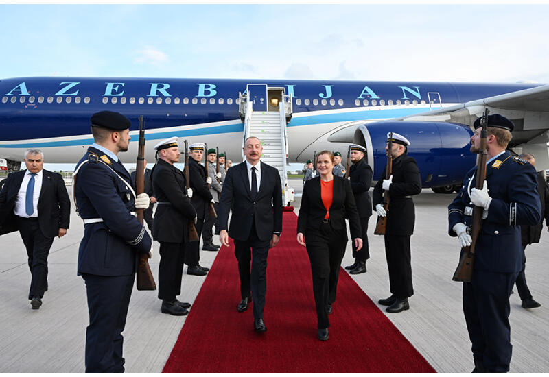 Prezident İlham Əliyev Almaniyaya işgüzar səfərə gəlib