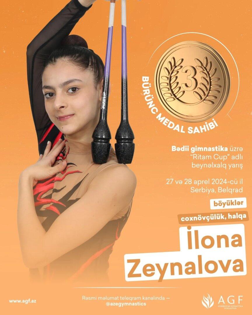 Gimnastlarımızdan “Ritam Cup”da 5 medal