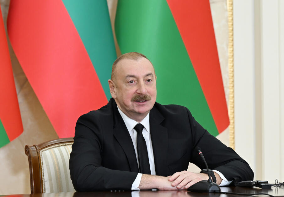 Президент Ильхам Алиев и Президент Румен Радев выступили с заявлениями для прессы