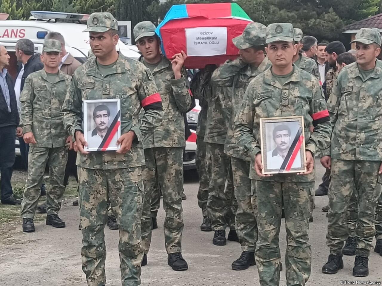 В Агдаме похоронены останки шехидов Первой Карабахской войны