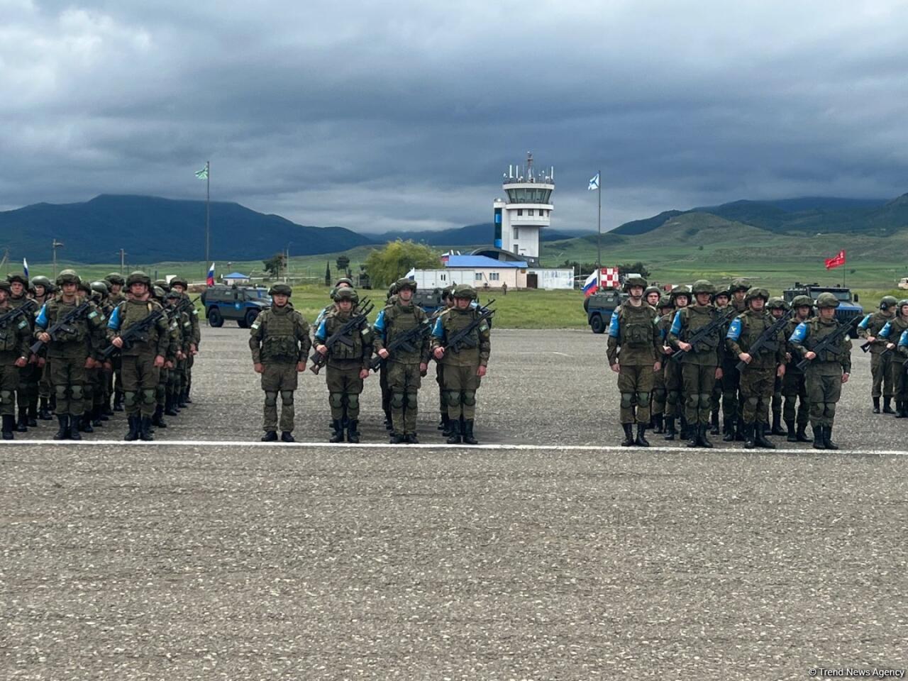 Мероприятие в связи с выводом российских миротворцев из Карабаха в Ходжалы