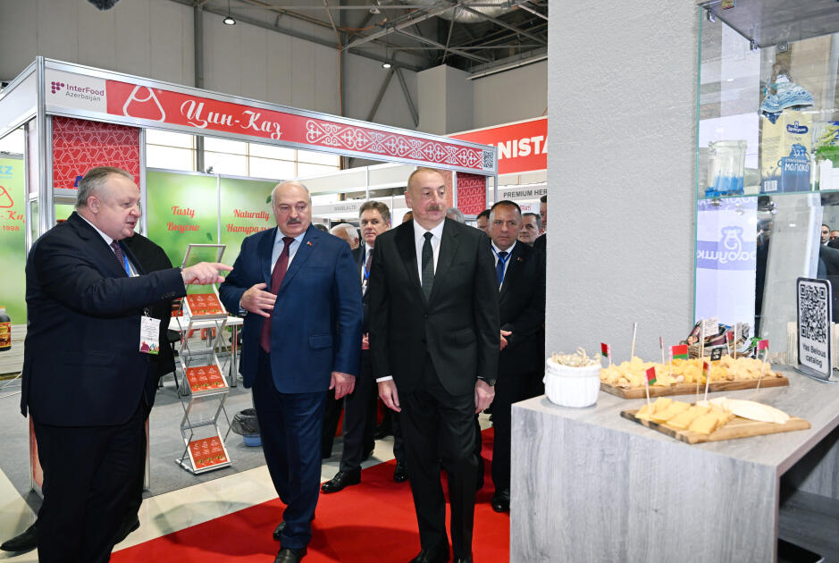 Президенты Азербайджана и Беларуси ознакомились с выставками Caspian Agro и InterFood Azerbaijan