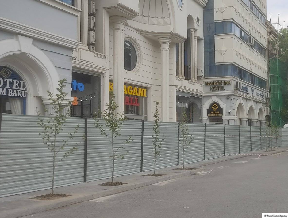 Стала известна причина ограждения территории вокруг парка "Хагани" в Баку