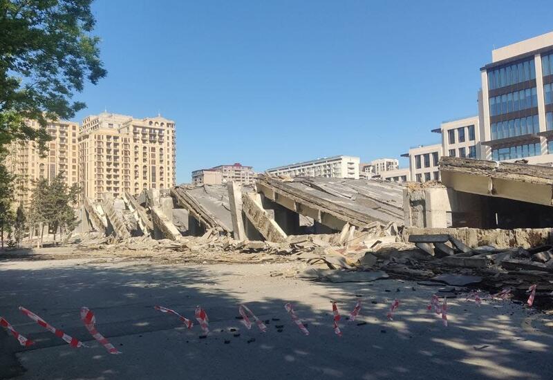 Sökülən Cavanşir körpüsünün son görüntüləri