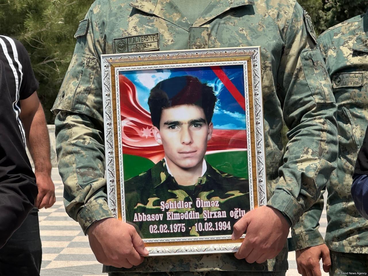 В Сумгайыте простились с шехидом Первой Карабахской войны Эльмеддином Аббасовым