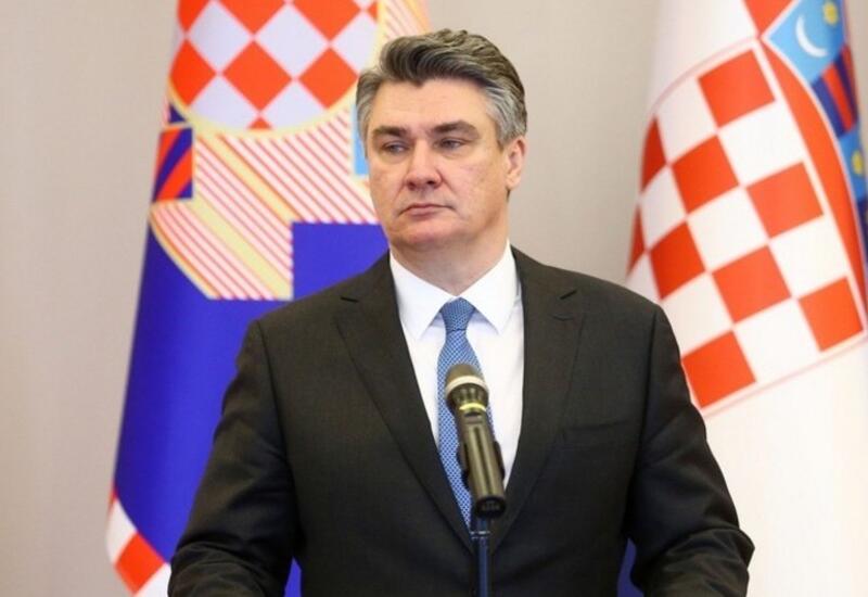 Xorvatiya lideri Prezident İlham Əliyevi təbrik edib