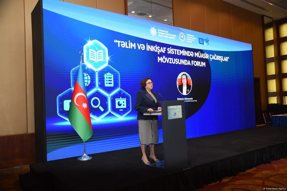 “Təlim və inkişaf sistemində müasir çağırışlar” mövzusunda forum keçirilib